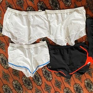 Bundle of Five (5) Under Armour Fly By 2.0 Running Exercise Shorts